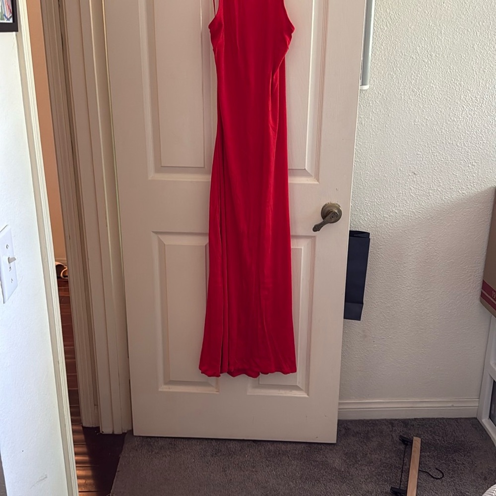 Savage X Fenty Red Rib Xssentials Slip Dress - Picture 3 of 5